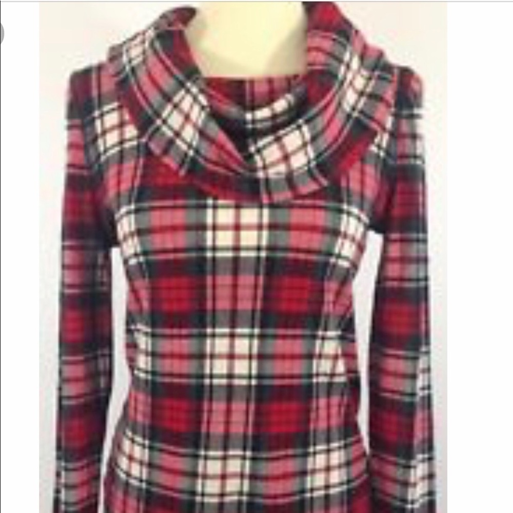 Ralph Lauren Plaid Cowl Neck Shirt